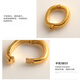 Fat Donglai same style 18k gold universal buckle plated pendant buckle buckle connecting buckle accessories bracelet necklace accessories ancient small size