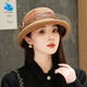 Lan Shimeng Wearing Autumn and Winter Hat Women's Wool Top Hat Warm Basin Hat Hepburn Style Fisherman Hat Elegant Fashion Flower Decoration High-end Light Luxury*White (High Quality-100% Wool) Adult Per Size (Adjustable 56-58cm)