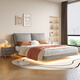Shanglin Chuntian Einfaches Hängsbett Haupt- und Sekundärschlafzimmer Weiches Beutel Doppelbett Kiefern Holz Bettbrett Einzelbett 9902-01
