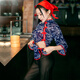 性感情趣内衣女透明短裙角色扮演夜店制服诱惑 开裆免脱露胸网纱 6169村姑碎花 均码