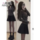 Fengdie'er Dress для весенних женских нарядов для женских костюмов для 2025 г. Новая корейская версия сладкая и чистая богиня Горячая девушка в стиле 6190 топ + юбка m