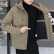Woodpecker (TUCANO) Jacket Cotton Jacket Men's Autumn and Winter 2025 New Solid Color Cotton Jacket Men's Thickened Warm Second Cotton Jacket with Cotton Green 2XL/140-160Jin Jin equals 0.5 kg