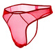 Sexy men's sexy underwear men's thong underwear full transparent T-trousers passion free nightclub open-stage large size gay black one size mesh thong sexy temptation one thread perspective t-trousers