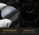 Olevs Schweizer zertifiziertes Markenpaar Uhr Watch Mechanical Watch Vollautomatisch wasserdichte leuchtende Paar Uhr Neujahrsgeschenk für Liebhaber [Collector's Version 6629] Braunes Leder weißes Gesichtspaar
