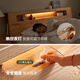 Lit en bois massif d'origine moderne lit double simple 1,8 mètres chambre principale nordique grand lit en bois de chêne en bois massif l701v du corps bas en bois de bois 1,8 mètres + c820d matelas 20 cm lit lumineux