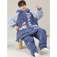 Shantoulin Village Shark Herren Herbst und Winter Großgröße einteiliger Pyjamas 2024 Teenager Plüsch verdickte Korallenfell Heimkleidung ypf einteilig 3894 grüner Panda M Größe 160c/95jin [Jin gleich 0,5 kg]