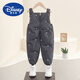 Disney Children's Winter Down Pants 2024 New Baby Style Down Overalls for Boys and Girls Winter Comfortable Warm Pants Black 90cm