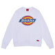 
Dickies couples 24 autumn and winter printed round neck sweater pullover trendy brand men and women same loose cotton top black 12596 XS