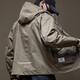 JEEP SPIRIT Hooded Jacket Men's Summer Work Top Outdoor Sports Retro Casual Jacket 1502 Military Green XL
