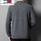 Tommy Shekelly Tommy Tommy 2024 00% Strickjacke für Herbst und Winter 2024 Herrenstrick Jacke Casual Revers Top Grey 170/50/L