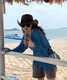 Jincheng West Cowboy Strohhut Frauen großer Rand im Freien Sonnenhut Bergsteiger Ritterhut Männer Reise Sonnenschutzhut Trend MZ600 Brown Stroh gewebter Cowboyhut M (56-58 cm)