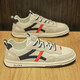 Camel Forrest Gump Shoes para hombres en verano y otoño zapatos para hombres transpirables 2024 Nuevos zapatos blancos de malla para hombres Softs suaves versátiles versátiles casuales Milan Mesh-9910 44 Sports Shoe tamaño