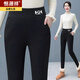 Hengyuanxiang lambswool leggings high waist for women in autumn and winter, thickened velvet, warm, pockets, outer wear, large style 200Jin Jin equals 0.5kg pencil pants, lambskin gray thickened 2XL 120-135Jin Jin equals 0.5kg