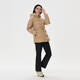 KOLON SPORT/可隆中量羽绒服 女子压胶连帽冬GTX防风宽松鹅绒外套夹克 LKDJ4WTK16-BE 米黄 M 165/88A
