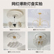
XMSJ French pu lamp plate gypsum base round European ceiling ceiling decorative line engraved combination parquet lantern base lamp plate 7029-60cm 0mm