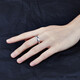 Kai Bao Lou Pt950 platinum couple ring men and women platinum ring ring fixed ring smooth plain ring g No. 11 4.03