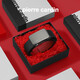 Piercadan belt men's automatic buckle red belt year gift box