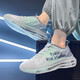 EXUELING men's shoes summer breathable cushion shock-absorbing large size men's shoes sports shoes youth trendy running shoes heightened summer shoes men TK757 gray-green 42 (260mm)
