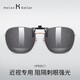 Helen Keller Clip Clip de lunettes de soleil pour les hommes et les femmes pour porter des lunettes de soleil spéciales confortables HP832C1 Film gris