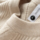 Prideme Light Luxury Winter Burned Algody Sweater Hombres de manga larga Jacquard Patrón de jacquard Sweater Cuello redondeado Top PG9901-Apricot M [Sugerión de peso: 100-120Jin [Jin equivale a 0.5 kg]]