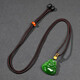 Phoenix Jewelry Hetian Jade Maitreya Buddha Pendant Black Jasper Buddha Natural Jade Women's Necklace Birthday Gift