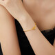 Pulsera de oro de oro de China (oro) Pulseras de oro de cuatro hojas de cuatro hojas Pañeras de moda Gold Fashion Gifts para la esposa y la novia de los cocodrilos de cuatro hojas (alrededor de 4.7 g