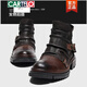 Cartelo Leather Martin Boots Мужская осень и зима, новая британская европейская станция Retro Harle