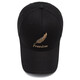 Ayub hat for men and women all seasons new peaked cap Korean style trendy outdoor casual fashion feather embroidery versatile baseball cap feather style black head circumference 55-60cm