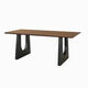 Jinzun solid wood computer desk modern simple rectangular student desk integrated office desk home dining table and chair combination 140*60*75 board thickness 5cm