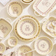Persson cartoon cute 3-piece set of lucky bear ceramic tableware for home use for one person, underglaze color bowls and plates, complete set