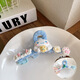Korean children's scratch clip cartoon Belle hair clip little girl hair clip star-dairy shark clip hair accessories 9930C pink melody clip