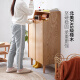 Genji Muyu solid wood shoe cabinet small apartment living room storage cabinet home entrance porch cabinet log balcony storage cabinet