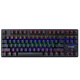 Rapoo V500PRO-87 mechanical keyboard Wired wireless home office e-sports game Full key without impact PBT injection molding keycap V500PRO-87 multi-mode [tea shaft]