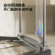 
JOMOO extremely narrow diamond shower room stainless steel wet and dry separate bathroom glass swing door household shower partition door [Mumbling black] 689 yuan/square price