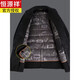 
Hengyuanxiang double-sided wool coat men's mid-length dad winter clothes removable down liner wool wool coat men's windbreaker dark blue [classic] 180/96A [140-155Jin [Jin equals 0.5 kg]]