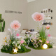 Bokui Spring Beauty Women's Clothing Store Window Decoration Scene Arrangement Shopping Mall Artificial Flowers Simulated Flowers Decoration Floor-standing Decoration Ink Jiangshan