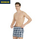 BXMAN loose men's underwear men's boxers pure cotton woven Arrow pants mid-waist pajama pants 4 pack 289 set 180XL