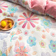 Jiuzhoulu warmes Milchkristall Fleece Vierköpfige Set Doppelseite 1,5/1,8-Meter-Quilt-Abdeckung Flanell Quilt Cover Winter