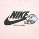 耐克（NIKE） 短袖T恤男士夏季运动服宽松纯棉印花休闲叠搭刺绣轻便半袖上衣 FB9804-686粉色 L