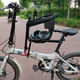 Bicycle front child seat bicycle mountain bike folding bicycle fully surrounded baby chair baby safety seat luxury seat half guardrail