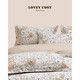 LOVEY COSY light luxury autumn and winter style cotton fur coated cartoon cartoon print children's comfortable and fresh bed four-piece set of daily necessities Xiaomeihao-pink 2-meter bed sheet four-piece-suitable for 220x240 quilt