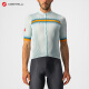 castelli scorpion men's spring and summer moisture absorption, anti-slip durable, pocket riding suit short sleeves 4522020 983 yellow and green 3XL