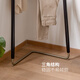 Chu Han Huangtingyuan hölzerne Sprache Massive Holzkleidung Rack amerikanische Schlafzimmer Ecke Hängende Kleidung Rack Moderne einfache Kleidung Rack Eiche Rack (rauchige Farbe) Kleidung Rack 1,6 Meter