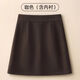 Hui Shihui Autumn Skirt Women's New 2025 Woolen Short Skirt Hip-covering Skirt High Waist A-Line Skirt Half Skirt Suit Skirt Small Woolen Short Skirt Coffee Color Including Lining M Recommended 100-110Jin Jin is equal to 0.5 kg