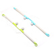 Массаж DAHE PLACK Три Nunchakus Massager назад и талия Fitness Fitness Plets 12158 Желтый