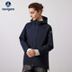 Navikel Italian Sail Women's Hooded Windbreaker Solid Color Loose Cape Jacket 2331543503 Blue M