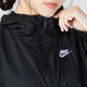 Nike (NIKE) jacket women's spring new breathable casual sun protection windbreaker wear-resistant loose woven hooded sportswear DM6180-010 black L