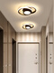 微伙北欧简约过道吸顶灯网红现代led走廊入户玄关衣帽间楼梯阳台灯具 F款-单色白光