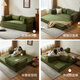 Lin's Home Module canapé-lit tatami à double usage salon petit tissu canapé en bois de lin
