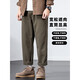 Verdadero visual Pantalones casuales para hombres 2024 Fashionable suelto o invierno Nuevo trabajo de estilo de estilo Americano pantalones heterosexuales pantalones de invierno